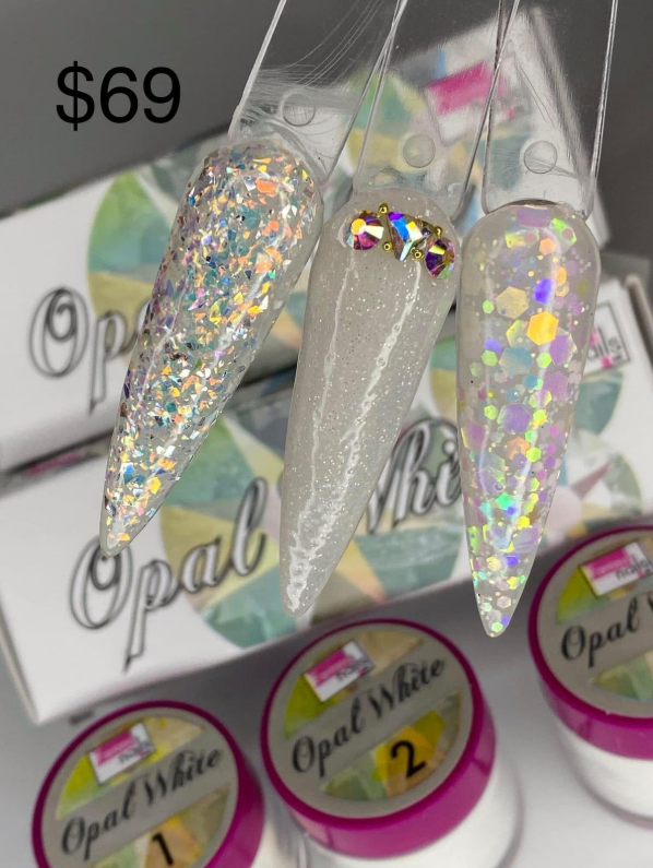 COLECCION ACRILICOS OPAL WHITE FANTASY NAILS